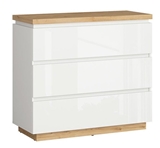 Show details for Black Red White Erla KOM3S Drawer White/Oak