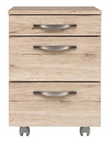 Show details for Black Red White Executive Drawer San Remo Oak