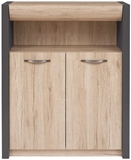 Show details for Black Red White Executive II Chest of Drawers San Remo Oak