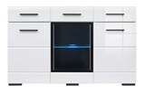 Show details for Black Red White Fever Drawer LED White/Glossy White