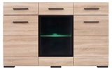 Show details for Black Red White Fever Drawer Oak