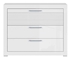 Picture of Black Red White Flames Chest Of Drawers 42x105x85.5cm White