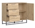 Picture of Black Red White Gamla Chest Of Drawers 112.5cm Oak