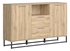 Picture of Black Red White Gamla Chest Of Drawers 150.5cm Oak