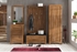 Picture of Black Red White Gent Chest Of Drawers KOM1D1S Stirling Oak