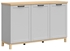 Picture of Black Red White Haga Cabinet 151x95cm Grey