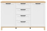 Show details for Black Red White Haga Chest Of Drawers KOM2D4S White