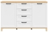 Picture of Black Red White Haga Chest Of Drawers KOM2D4S White