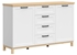 Picture of Black Red White Haga Chest Of Drawers KOM2D4S White