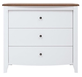 Show details for Black Red White Kalio Chest Of Drawers KOM3S White/Brown