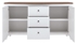 Picture of Black Red White Kalio Chest Of Drawers White/Brown