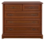 Show details for Black Red White Kent Chest Of Drawers 101x90.5x45 cm Chestnut