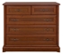 Picture of Black Red White Kent Chest Of Drawers 101x90.5x45 cm Chestnut