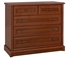 Picture of Black Red White Kent Chest Of Drawers 101x90.5x45 cm Chestnut