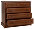 Picture of Black Red White Kent Chest Of Drawers 101x90.5x45 cm Chestnut