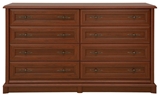 Show details for Black Red White Kent Chest Of Drawers 153.5x90.5x45 cm Chestnut