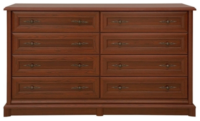 Picture of Black Red White Kent Chest Of Drawers 153.5x90.5x45 cm Chestnut