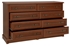 Picture of Black Red White Kent Chest Of Drawers 153.5x90.5x45 cm Chestnut