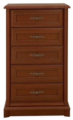 Picture of Black Red White Kent Chest Of Drawers 61.5x108.5x45 cm Chestnut