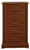 Picture of Black Red White Kent Chest Of Drawers 61.5x108.5x45 cm Chestnut