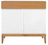 Show details for Black Red White Kioto Chest Of Drawers 40x97x88.5 cm White Oak