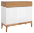 Picture of Black Red White Kioto Chest Of Drawers 40x97x88.5 cm White Oak