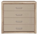 Show details for Black Red White Koen 2 Drawer Oak/Grey Sand