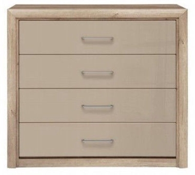 Picture of Black Red White Koen 2 Drawer Oak/Grey Sand