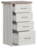 Picture of Black Red White Luca Baby Chest Of Drawers Sibiu Larch/Sonoma Oak