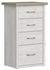 Picture of Black Red White Luca Baby Chest Of Drawers Sibiu Larch/Sonoma Oak