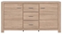 Picture of Black Red White Luttich Chest Of Drawers 167x86cm Oak