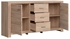 Picture of Black Red White Luttich Chest Of Drawers 167x86cm Oak