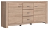 Picture of Black Red White Luttich Chest Of Drawers 167x86cm Oak