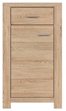 Show details for Black Red White Luttich Chest Of Drawers 60x107cm Oak