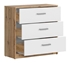 Picture of Black Red White Matos Drawer White/Oak