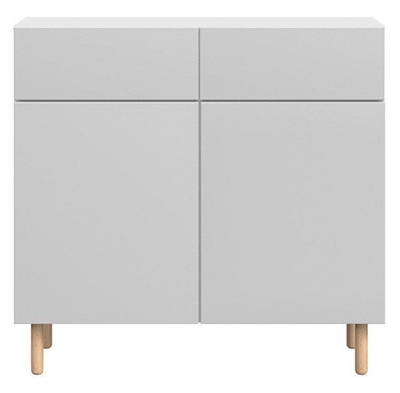 Picture of Black Red White Moko Chest Of Drawers Grey