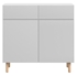 Picture of Black Red White Moko Chest Of Drawers Grey