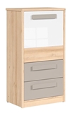 Show details for Black Red White Namek Chest Of Drawers White/Beech/Grey