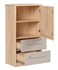 Picture of Black Red White Namek Chest Of Drawers White/Beech/Grey