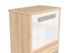 Picture of Black Red White Namek Chest Of Drawers White/Beech/Grey