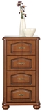 Show details for Black Red White Natalia Chest Of Drawers 58x108x44cm Brown