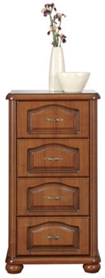 Picture of Black Red White Natalia Chest Of Drawers 58x108x44cm Brown