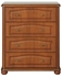 Picture of Black Red White Natalia Chest Of Drawers 93.5x108.5x44cm Brown