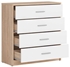 Picture of Black Red White Nepo Plus Drawer Sonoma Oak/White