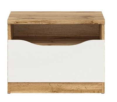 Picture of Black Red White Nuis KOM1S Chest Of Drawers Wotan Oak/White