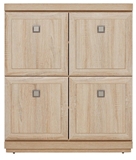 Show details for Black Red White Oregon Chest Of Drawers KOM4D Sonoma Oak