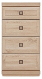 Show details for Black Red White Oregon Chest Of Drawers KOM4S Sonoma Oak