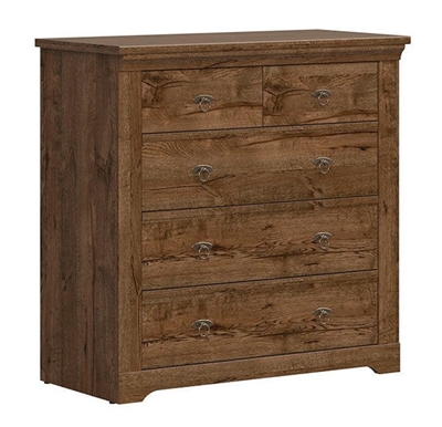 Picture of Black Red White Patras KOM5S Drawer April Oak