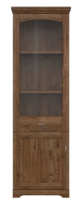 Picture of Black Red White Patras REG1D1W Glass Door Cabinet April Oak