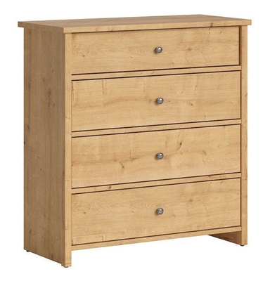 Picture of Black Red White Porto II Drawer Oak